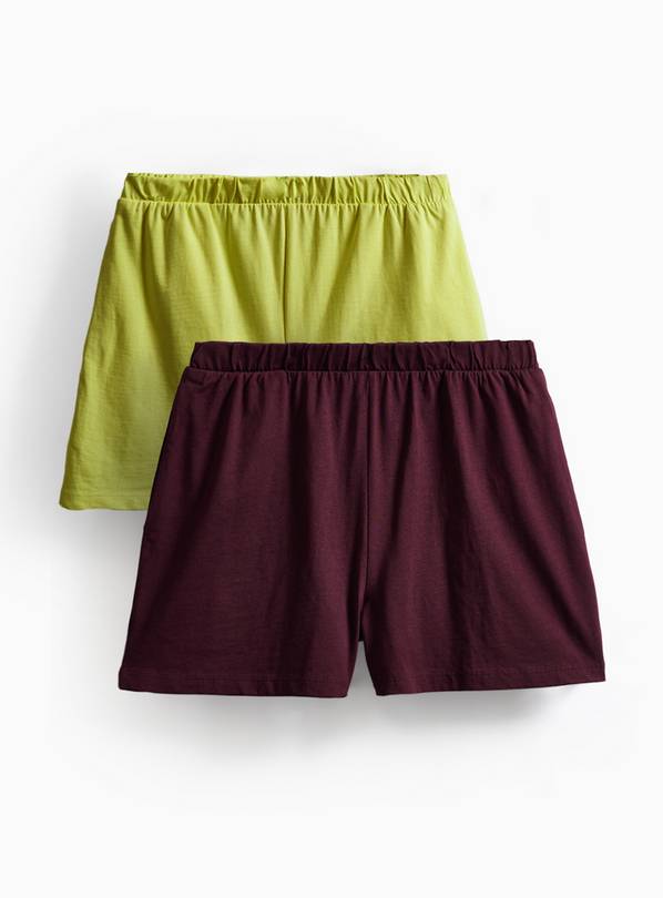 Green & Burgundy Shorts 2 Pack XL
